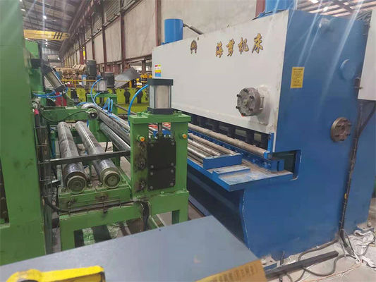 La tôle d'acier lourde de mesure a coupé à la ligne machine de longueur pour l'acier au carbone laminé à chaud