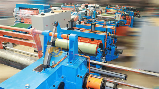 Chargement déchargement plancher bobine bobine machine de découpe voiture ligne de découpe en acier à feuille mince