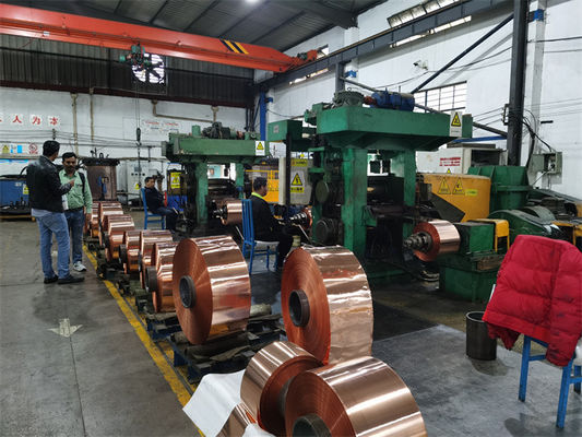L'épaisseur de la bande de cuivre est de 20 mm à 0,1 mm
